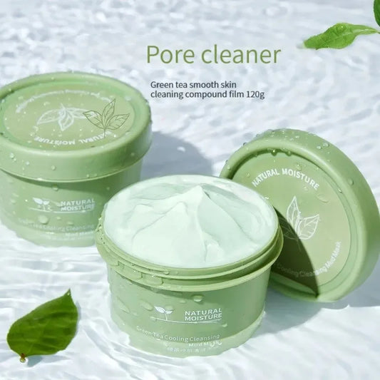 Green Tea Ice Mud Mask – Deep Cleansing, Oil Control & Blackhead Removal (120g)