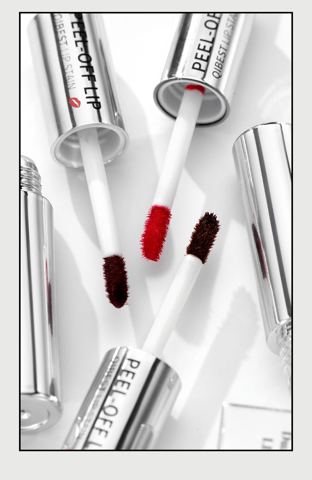 Double‑Ended Peel‑Off Lip Stain – Long‑Lasting, Waterproof & Transfer‑Proof