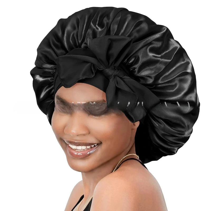 Satin Sleep Bonnet – Adjustable, Comfortable & Hair‑Protecting