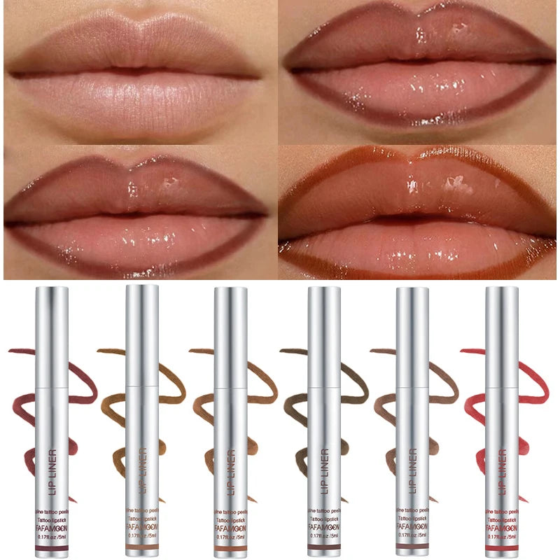 Long‑Lasting Peel‑Off Lip Tint Set (6 Colors) – Waterproof & Matte