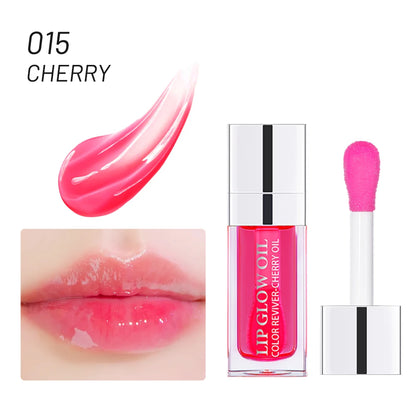 Plumping Moisturizing Lip Oil – Hydrating, Glossy & Pink Tint