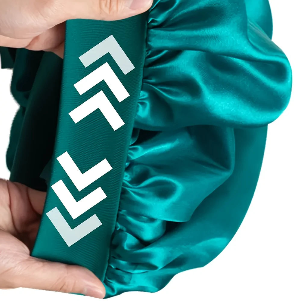 Satin Sleep Bonnet – Adjustable, Comfortable & Hair‑Protecting