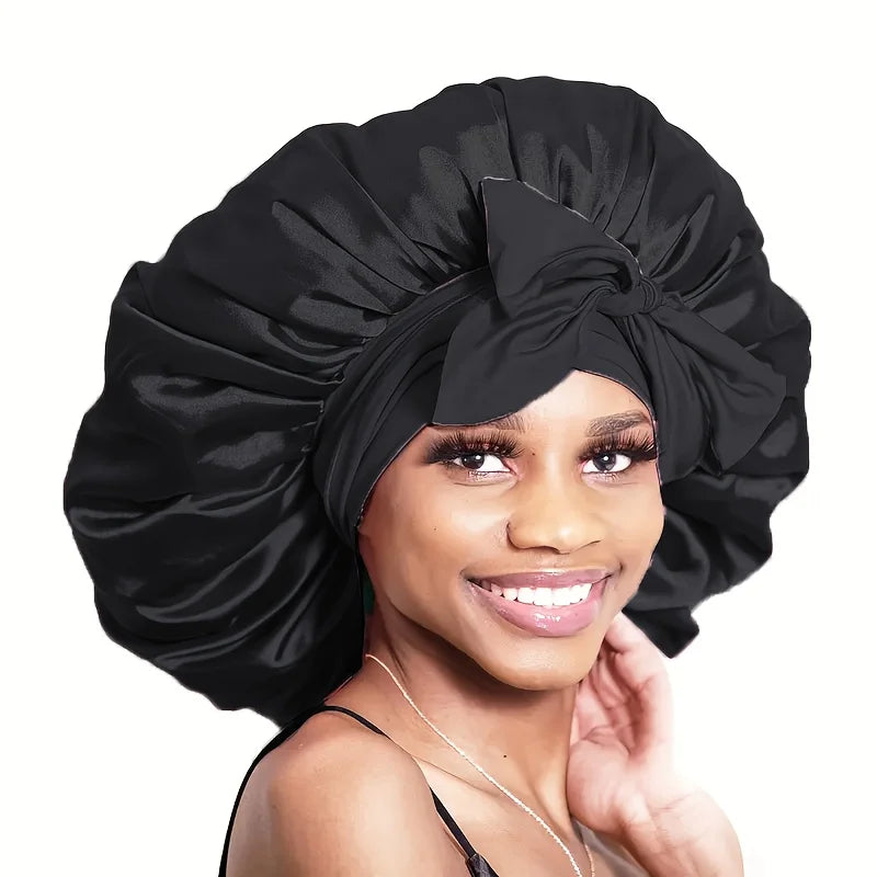 Satin Sleep Bonnet – Adjustable, Comfortable & Hair‑Protecting