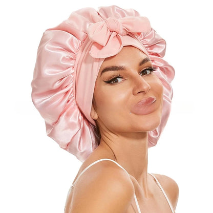 Satin Sleep Bonnet – Adjustable, Comfortable & Hair‑Protecting