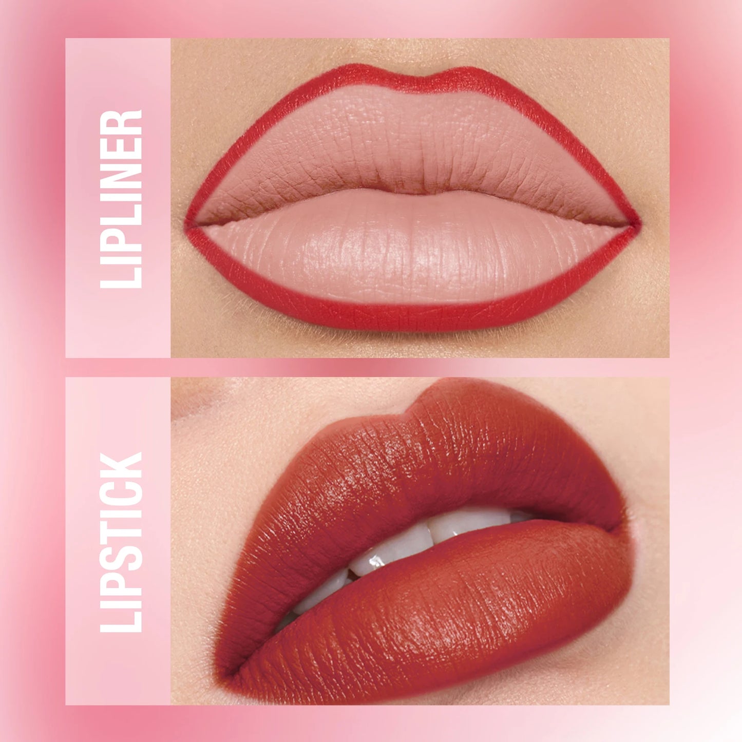 Waterproof Lipliner + Lipstick Duo – No Smudge, No Fade, Long‑Lasting