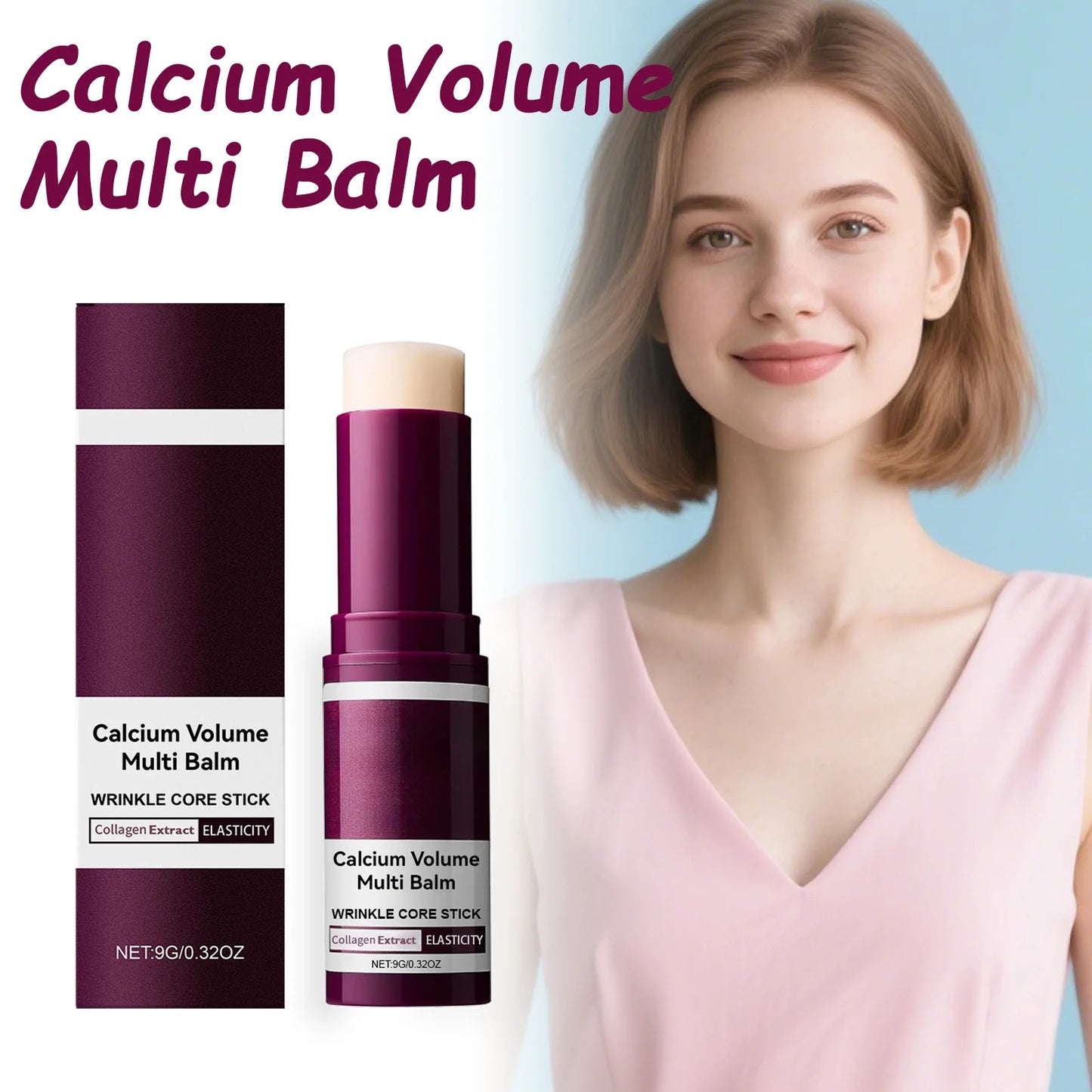 Calcium Volume Collagen Multi Balm Stick – Hydrating, Firming & Anti-Aging