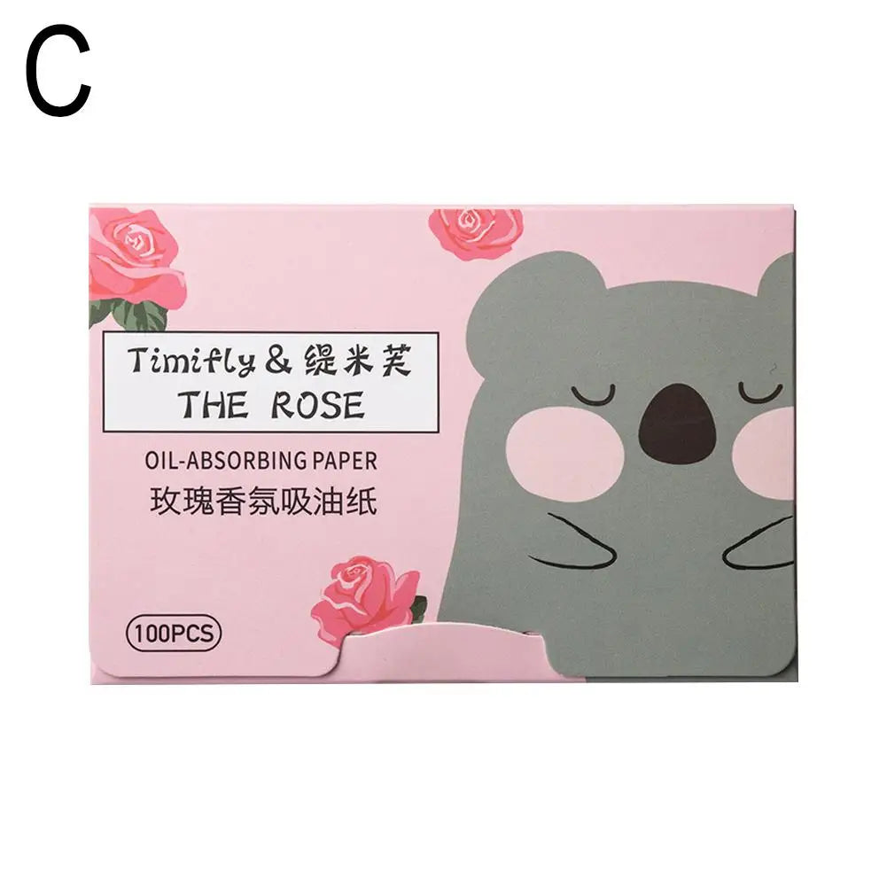 Oil‑Absorbing Face Blotting Paper – Portable, Mattifying & Shine‑Control (100 Sheets)