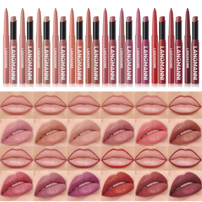 Waterproof Lipliner + Lipstick Duo – No Smudge, No Fade, Long‑Lasting