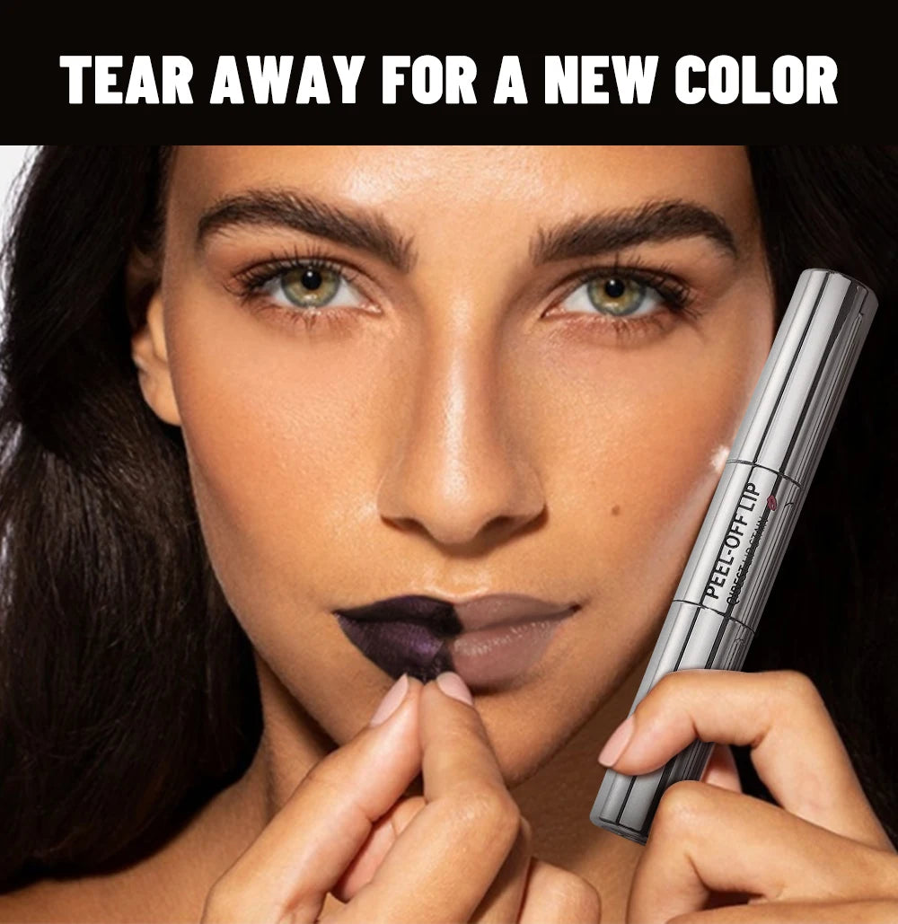 Double‑Ended Peel‑Off Lip Stain – Long‑Lasting, Waterproof & Transfer‑Proof