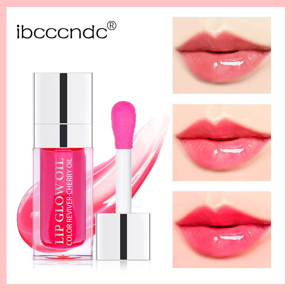 Plumping Moisturizing Lip Oil – Hydrating, Glossy & Pink Tint