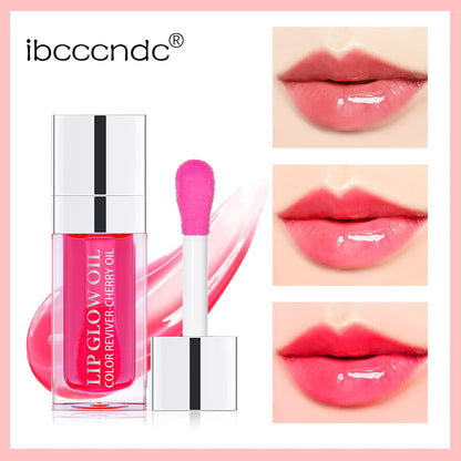 Plumping Moisturizing Lip Oil – Hydrating, Glossy & Pink Tint