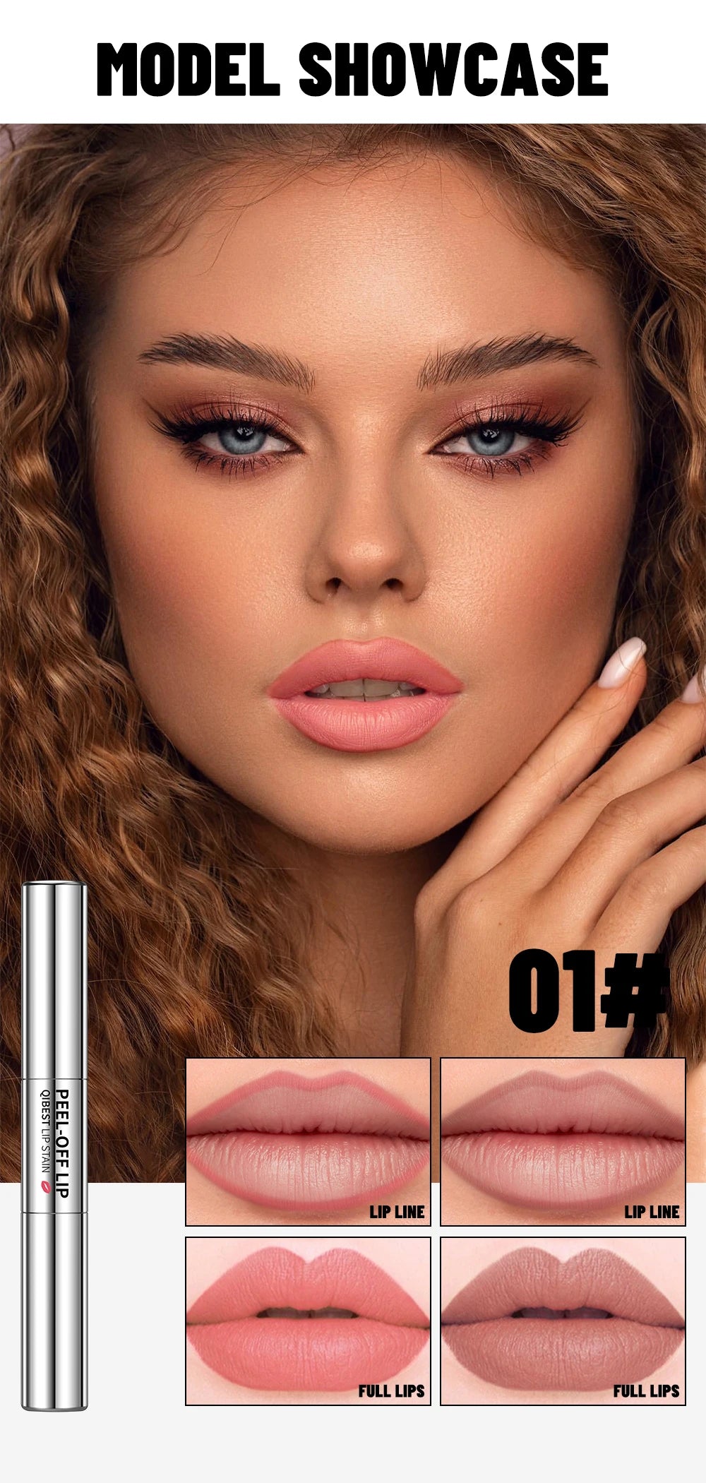 Double‑Ended Peel‑Off Lip Stain – Long‑Lasting, Waterproof & Transfer‑Proof