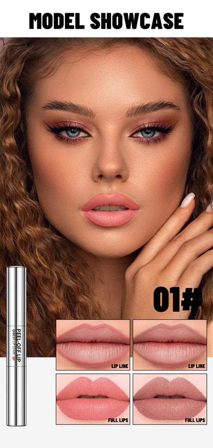 Double‑Ended Peel‑Off Lip Stain – Long‑Lasting, Waterproof & Transfer‑Proof