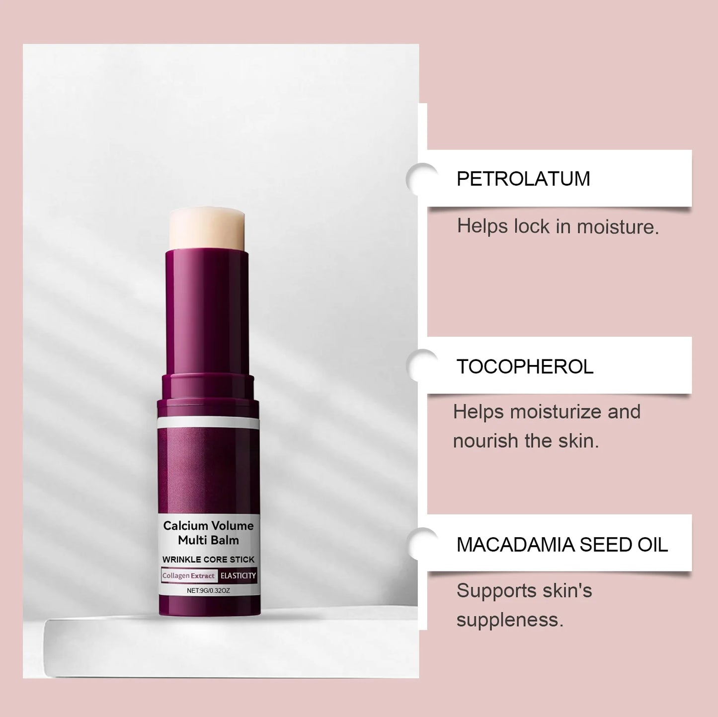 Calcium Volume Collagen Multi Balm Stick – Hydrating, Firming & Anti-Aging