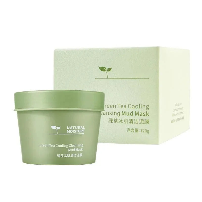 Green Tea Ice Mud Mask – Deep Cleansing, Oil Control & Blackhead Removal (120g)