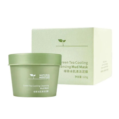 Green Tea Ice Mud Mask – Deep Cleansing, Oil Control & Blackhead Removal (120g)