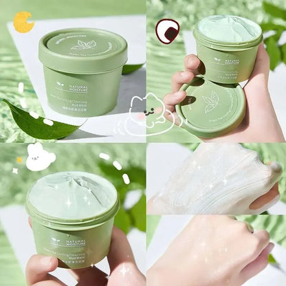 Green Tea Ice Mud Mask – Deep Cleansing, Oil Control & Blackhead Removal (120g)