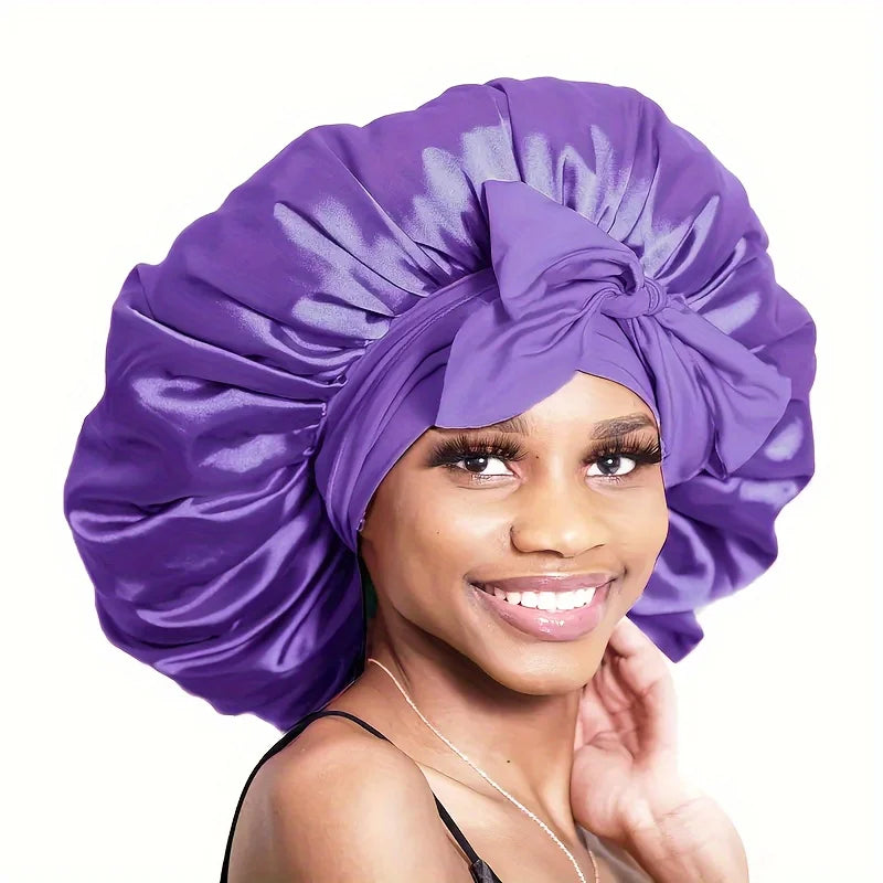 Satin Sleep Bonnet – Adjustable, Comfortable & Hair‑Protecting