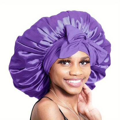 Satin Sleep Bonnet – Adjustable, Comfortable & Hair‑Protecting