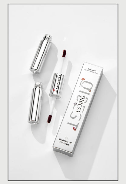 Double‑Ended Peel‑Off Lip Stain – Long‑Lasting, Waterproof & Transfer‑Proof