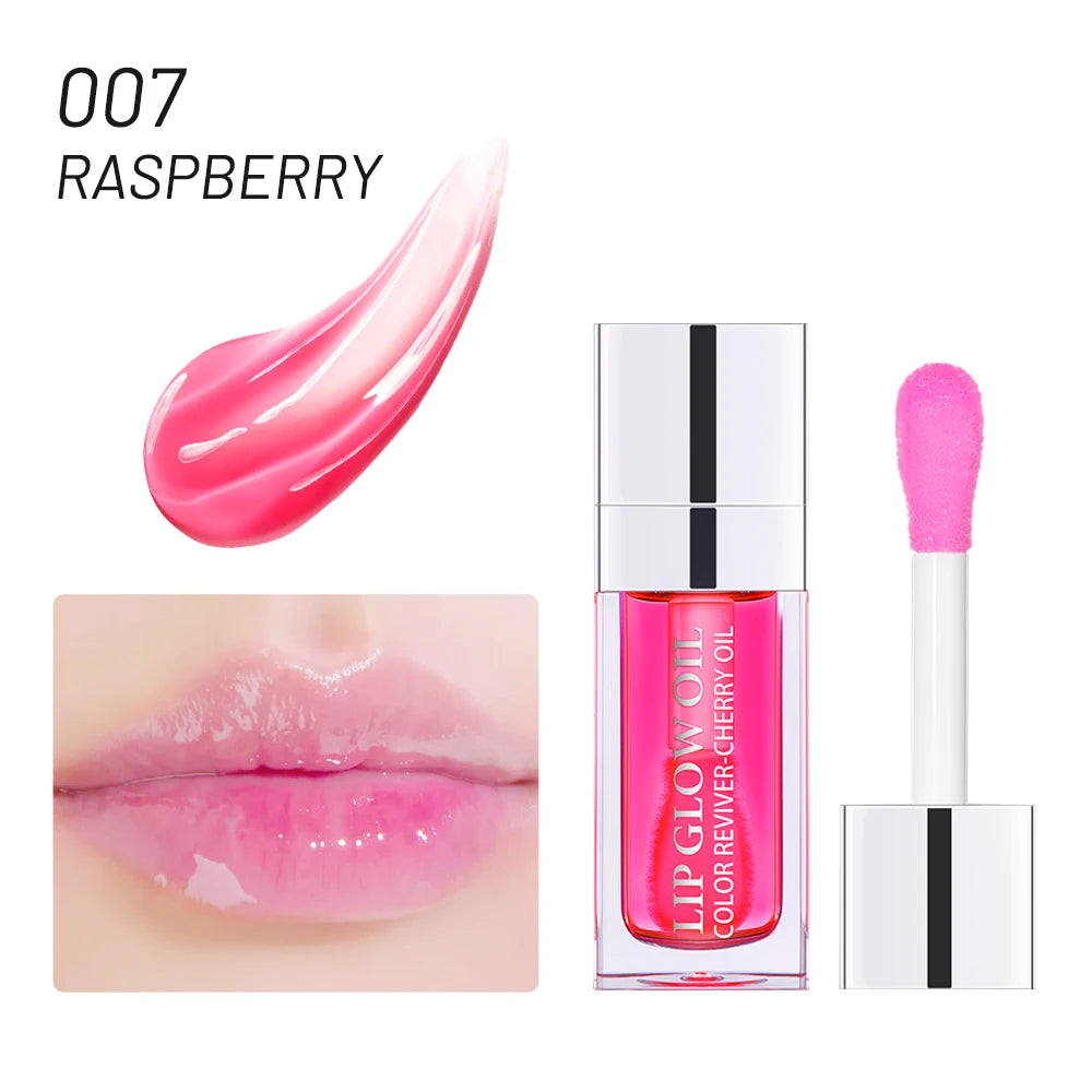 Plumping Moisturizing Lip Oil – Hydrating, Glossy & Pink Tint